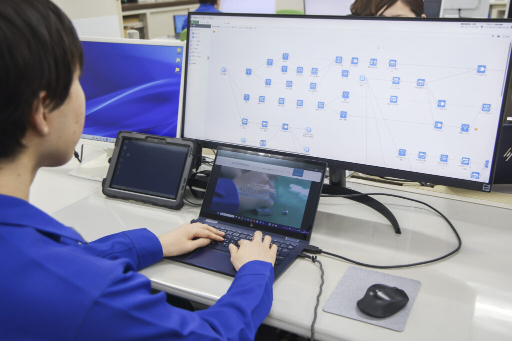システム操作中